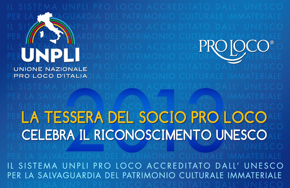 Tessera del Socio Pro Loco 2013